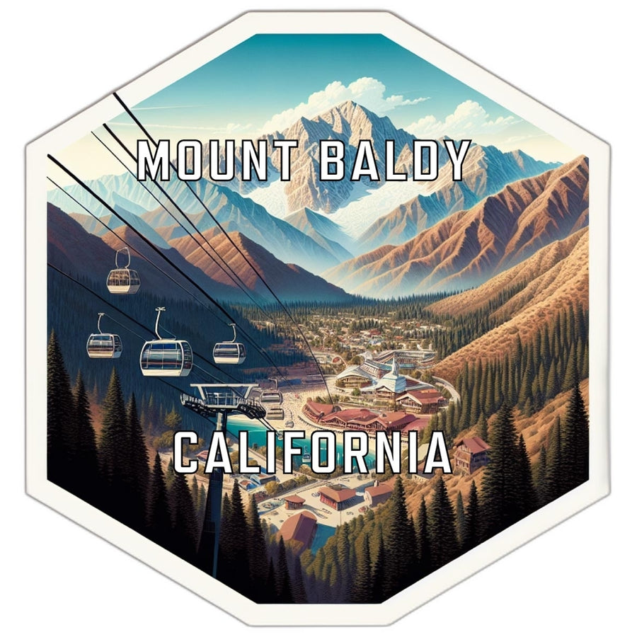 Mount Baldy California Travel Destination Souvenir Vinyl Decal Sticker Image 1