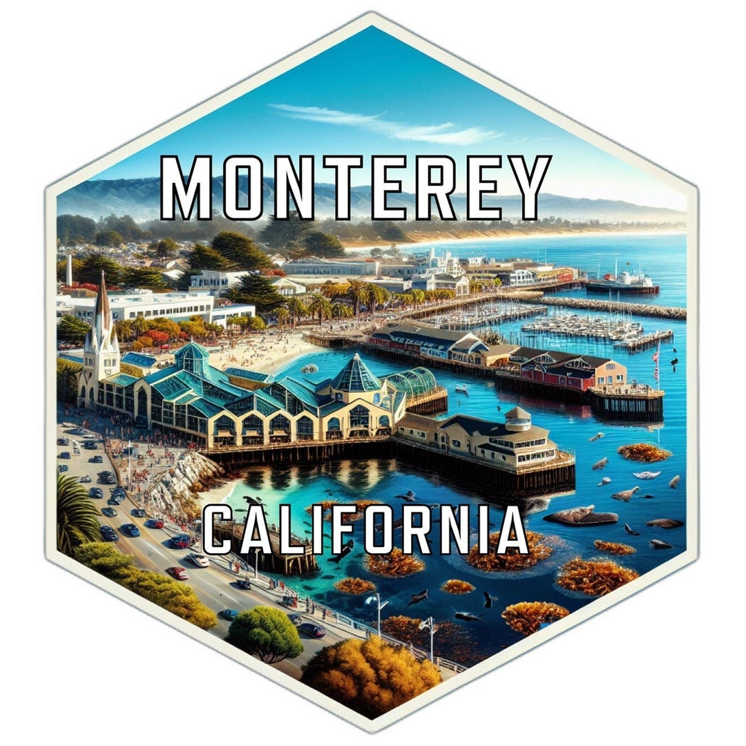 Monterey California Travel Destination Souvenir Vinyl Decal Sticker Image 1