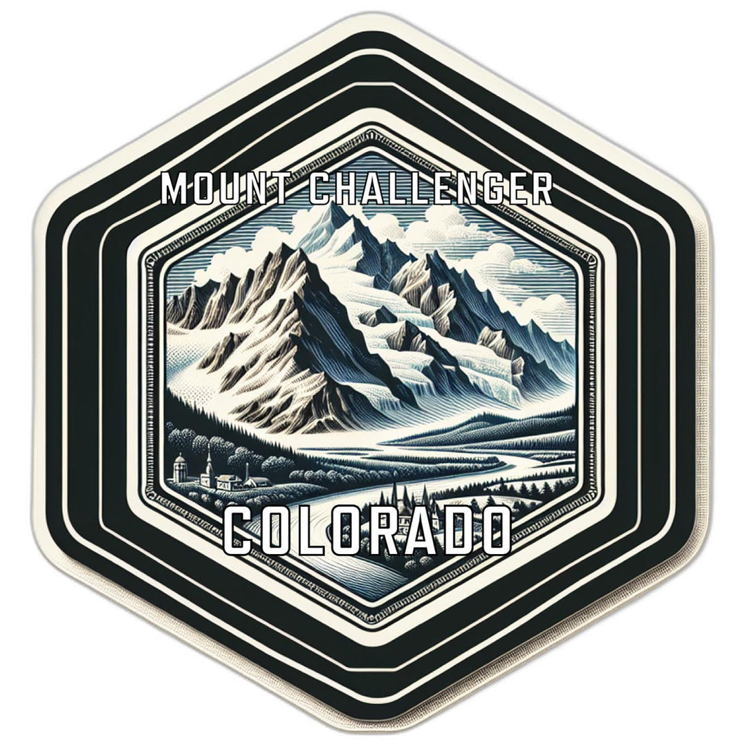 Mount Challenger Colorado Travel Destination Souvenir Vinyl Decal Sticker Image 1