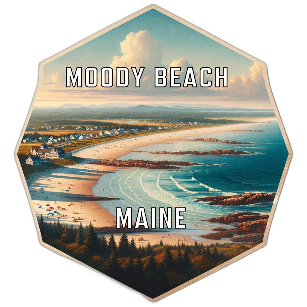 Moody Beach Maine Travel Destination Souvenir Vinyl Decal Sticker Image 1