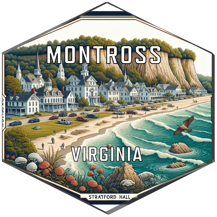 Montross Virginia Travel Destination Souvenir Vinyl Decal Sticker Image 1