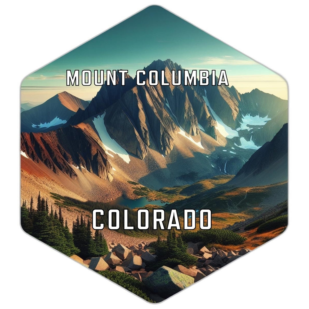 Mount Columbia Colorado Travel Destination Souvenir Vinyl Decal Sticker Image 1