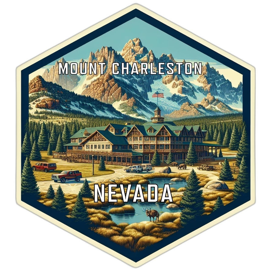 Mount Charleston Nevada Travel Destination Souvenir Vinyl Decal Sticker Image 1