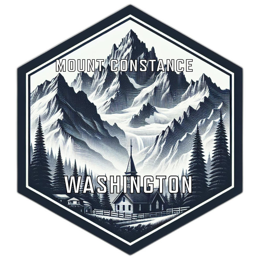 Mount Constance Washington Travel Destination Souvenir Vinyl Decal Sticker Image 1