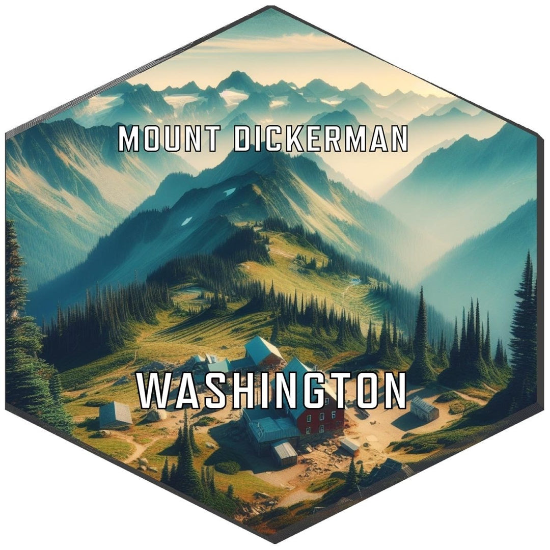 Mount Dickerman Washington Travel Destination Souvenir Vinyl Decal Sticker Image 1