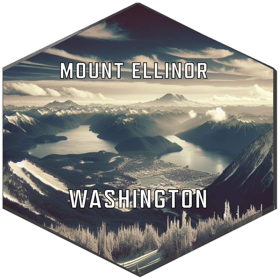 Mount Ellinor Washington Travel Destination Souvenir Vinyl Decal Sticker Image 1