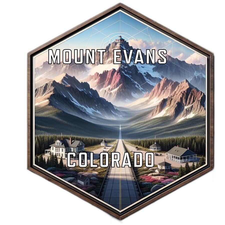 Mount Evans Colorado Travel Destination Souvenir Vinyl Decal Sticker Image 1