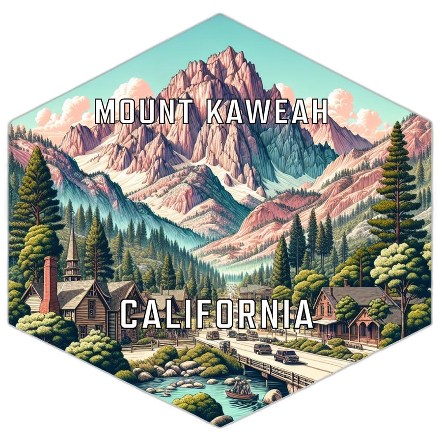 Mount Kaweah California Travel Destination Souvenir Vinyl Decal Sticker Image 1