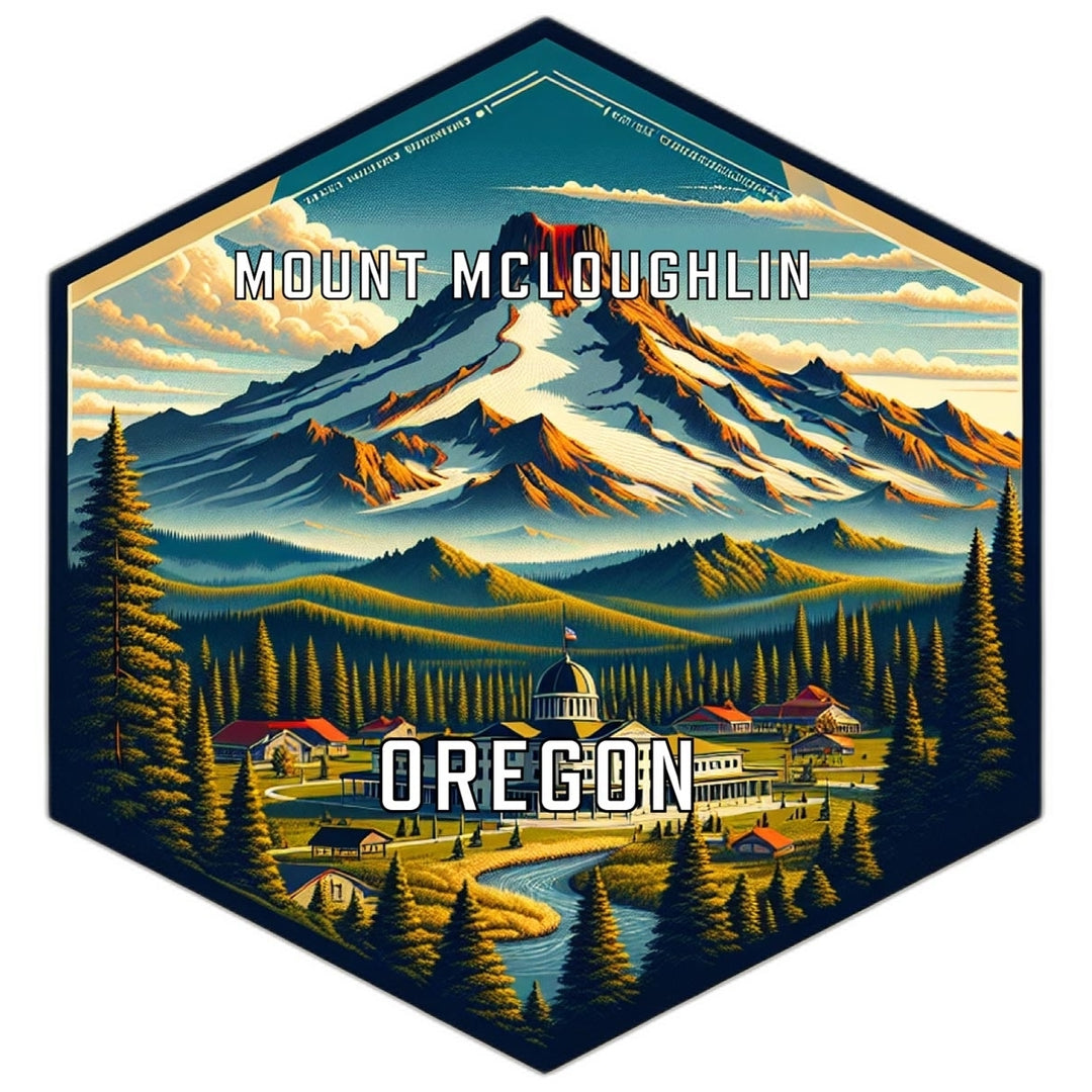 Mount Mcloughlin Oregon Travel Destination Souvenir Vinyl Decal Sticker Image 1