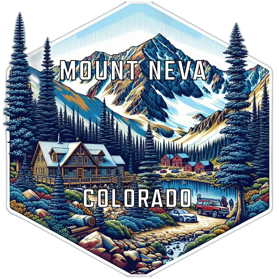 Mount Neva Colorado Travel Destination Souvenir Vinyl Decal Sticker Image 1