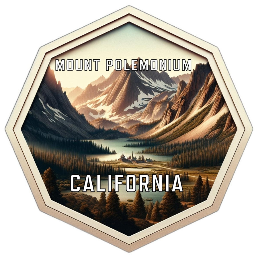 Mount Polemonium California Travel Destination Souvenir Vinyl Decal Sticker Image 1