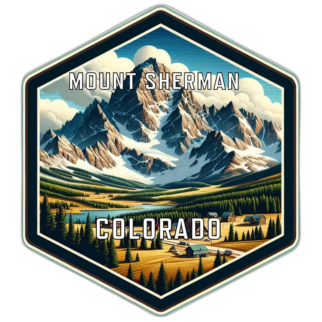 Mount Sherman Colorado Travel Destination Souvenir Vinyl Decal Sticker Image 1