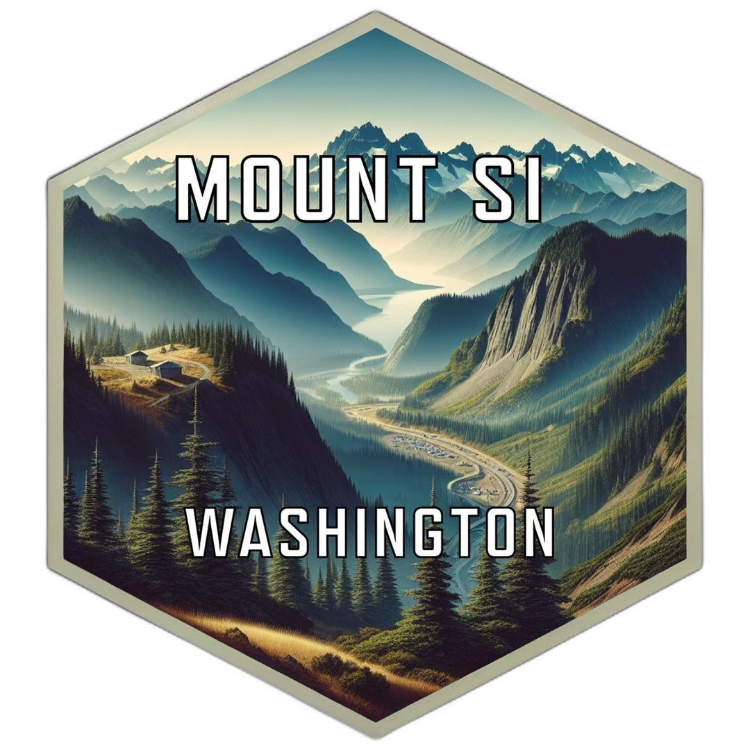 Mount Si Washington Travel Destination Souvenir Vinyl Decal Sticker Image 1