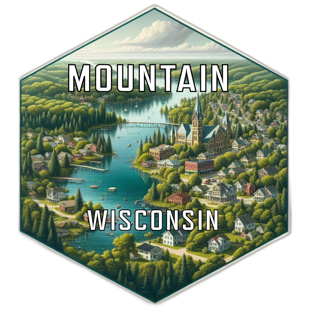 Mountain Wisconsin Travel Destination Souvenir Vinyl Decal Sticker Image 1