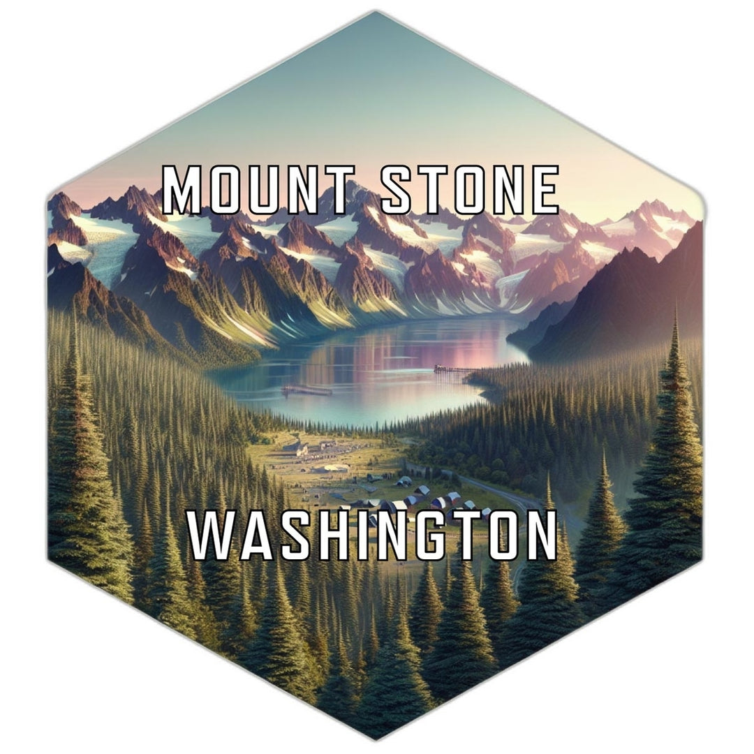 Mount Stone Washington Travel Destination Souvenir Vinyl Decal Sticker Image 1