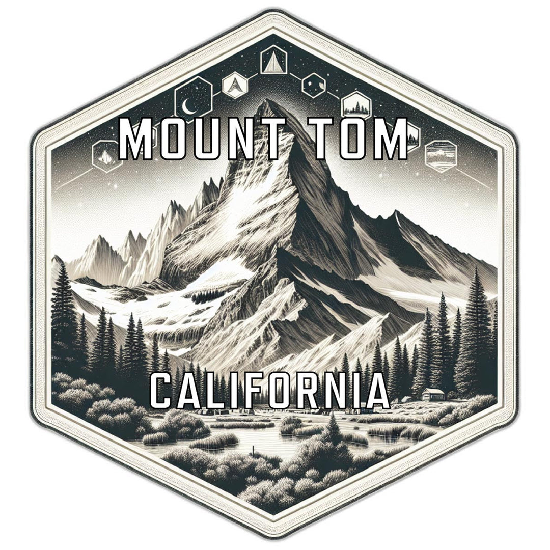 Mount Tom California Travel Destination Souvenir Vinyl Decal Sticker Image 1