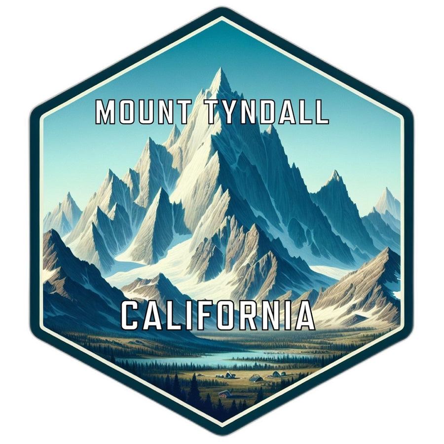 Mount Tyndall California Travel Destination Souvenir Vinyl Decal Sticker Image 1