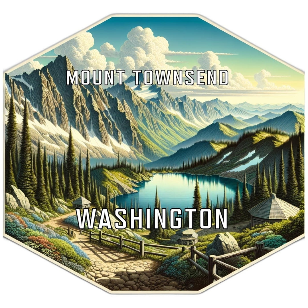 Mount Townsend Washington Travel Destination Souvenir Vinyl Decal Sticker Image 1