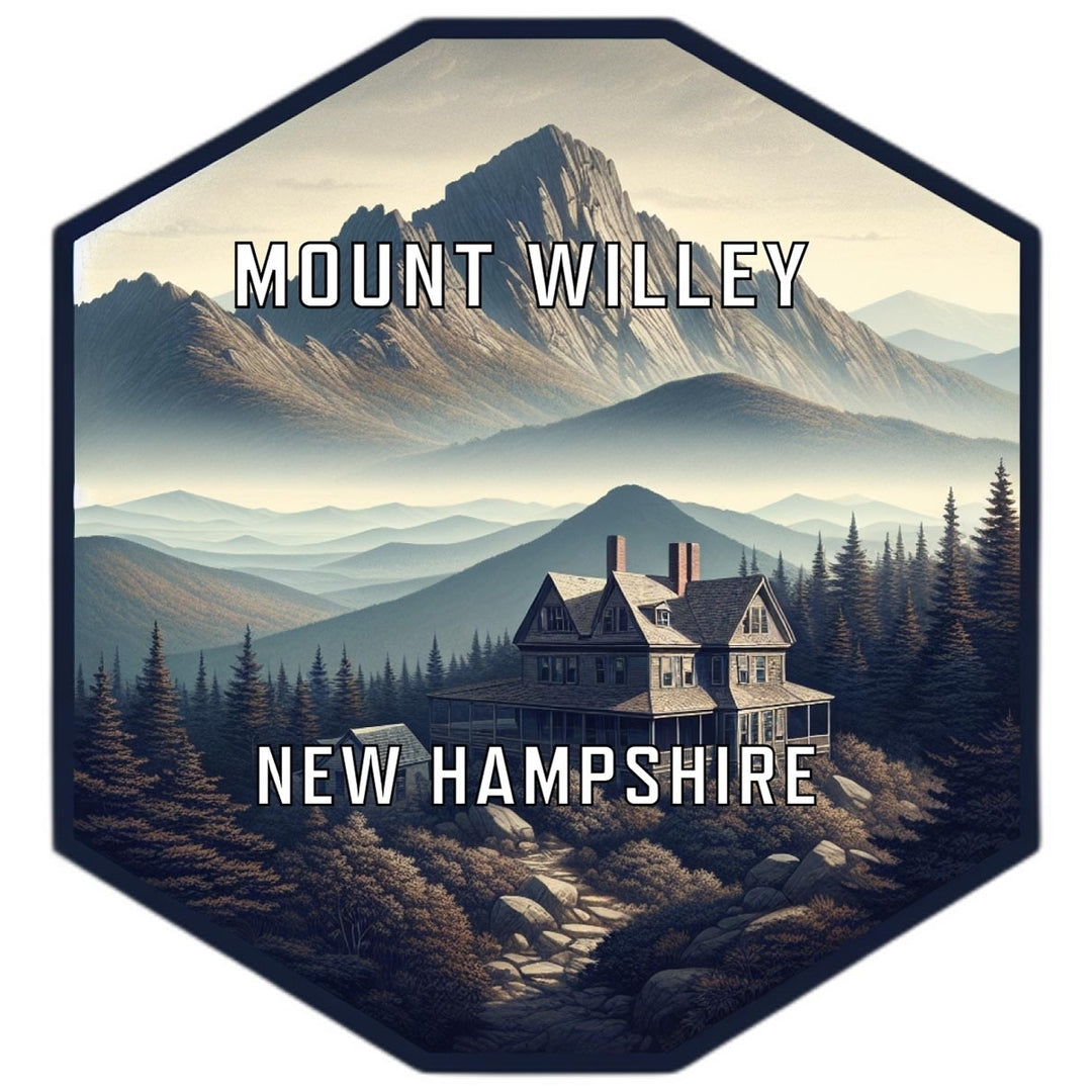 Mount Willey Hampshire Travel Destination Souvenir Vinyl Decal Sticker Image 1