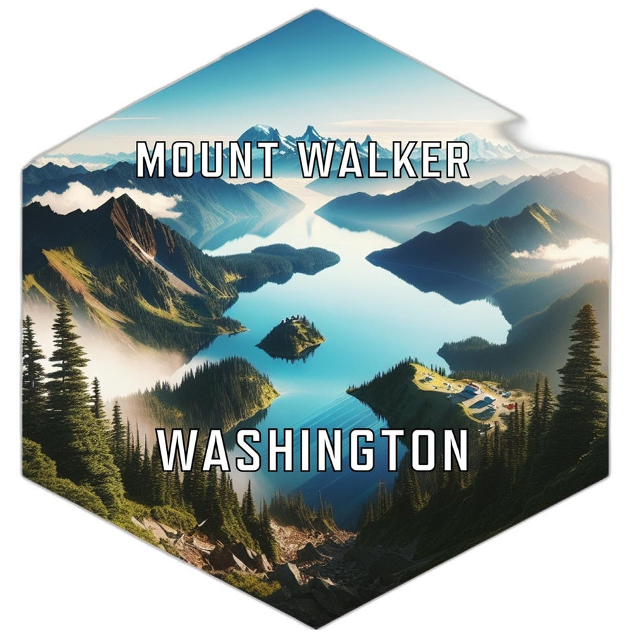 Mount Walker Washington Travel Destination Souvenir Vinyl Decal Sticker Image 1