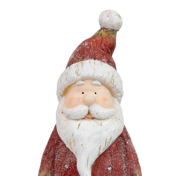 Sunnydaze Rustic Santa Indoor Pre-Lit LED Christmas Statue - 24 in Image 9