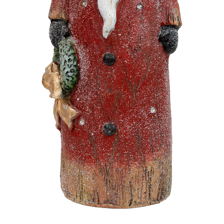 Sunnydaze Rustic Santa Indoor Pre-Lit LED Christmas Statue - 24 in Image 11