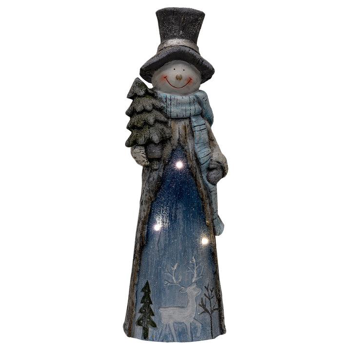 Sunnydaze Rustic Frosty Indoor Pre-Lit LED Christmas Statue - 26 in Image 8