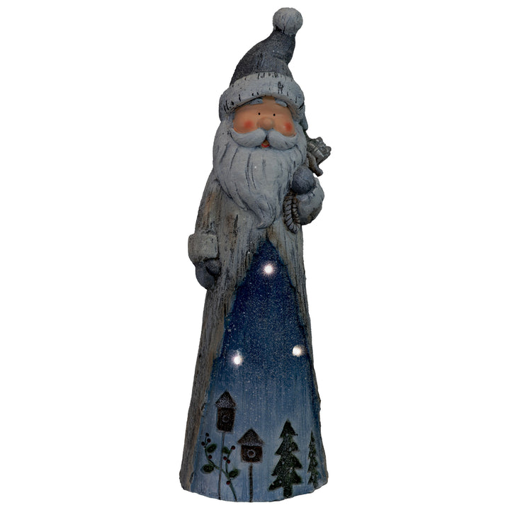 Sunnydaze Rustic Father Christmas Indoor Pre-Lit LED Statue - 27 in Image 8