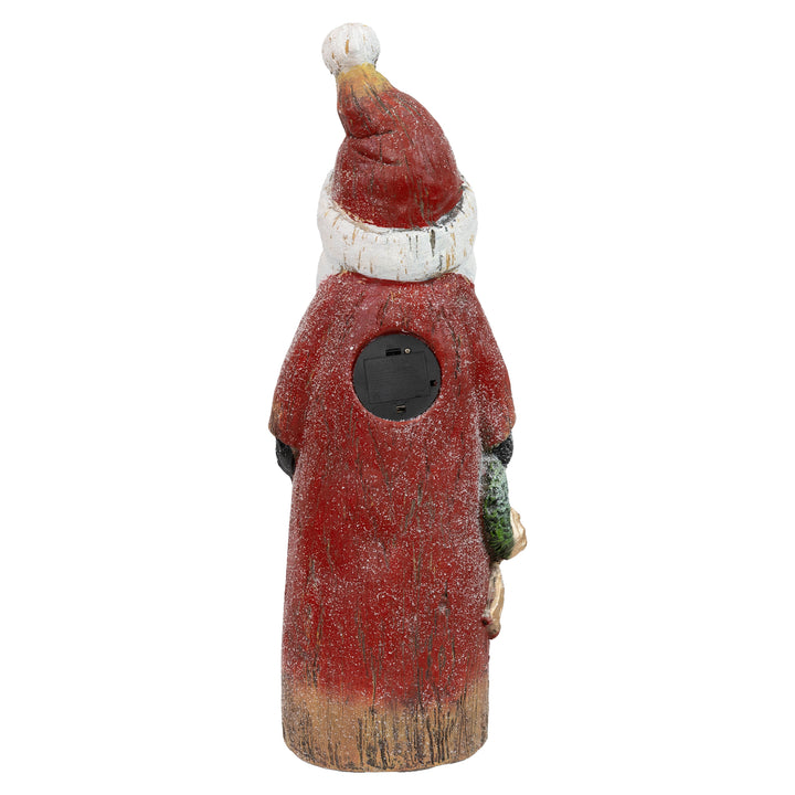 Sunnydaze Rustic Santa Indoor Pre-Lit LED Christmas Statue - 24 in Image 8