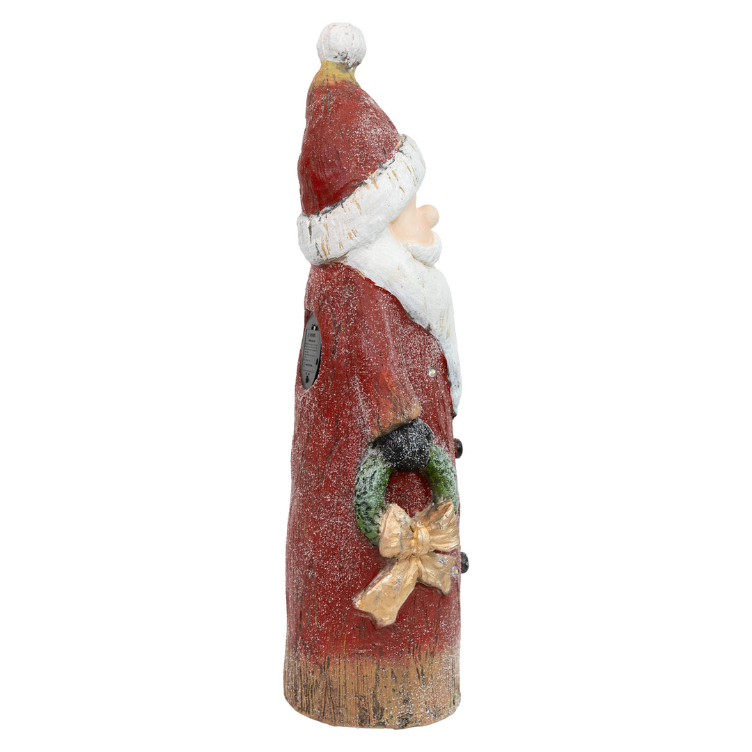 Sunnydaze Rustic Santa Indoor Pre-Lit LED Christmas Statue - 24 in Image 12