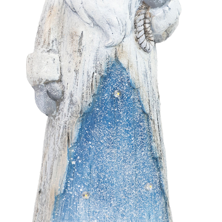 Sunnydaze Rustic Father Christmas Indoor Pre-Lit LED Statue - 27 in Image 11