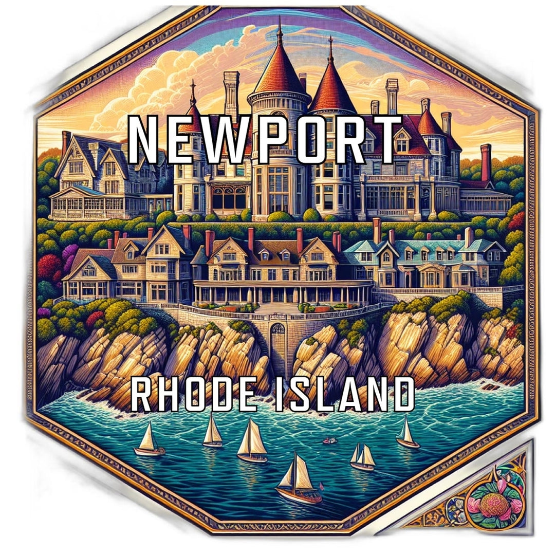 Newport Rhode Island Travel Destination Souvenir Vinyl Decal Sticker Image 1