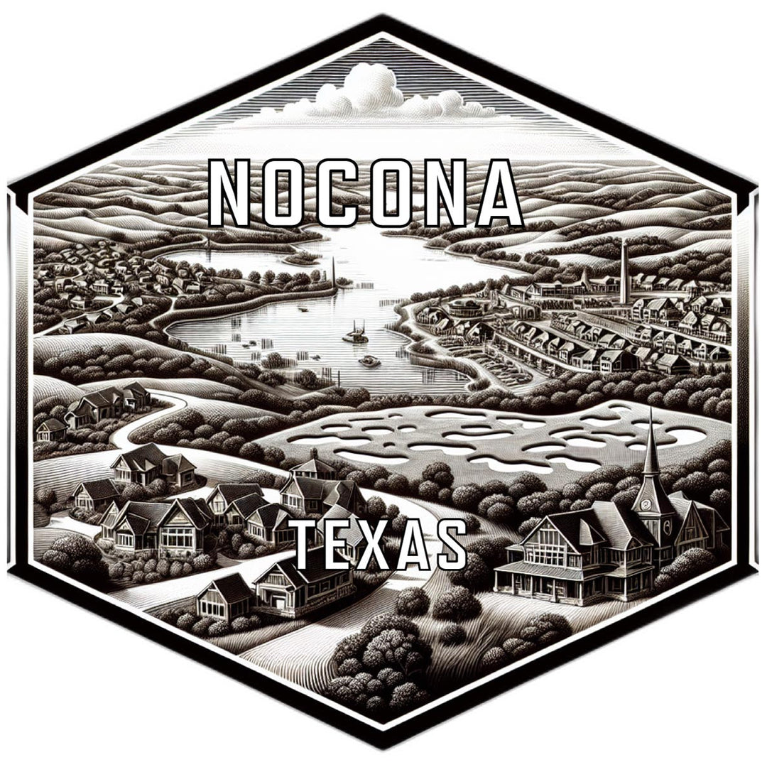 Nocona Texas Travel Destination Souvenir Vinyl Decal Sticker Image 1