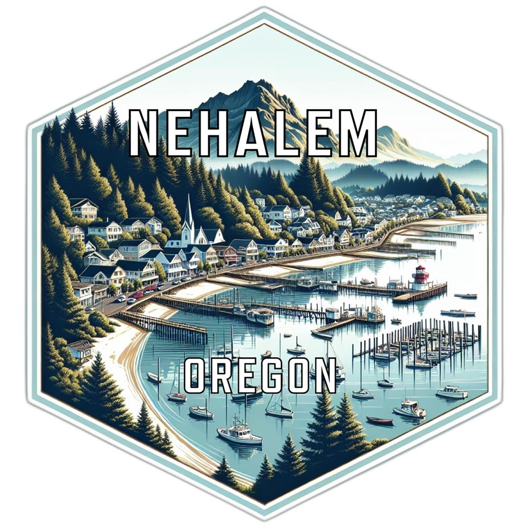 Nehalem Oregon Travel Destination Souvenir Vinyl Decal Sticker Image 1