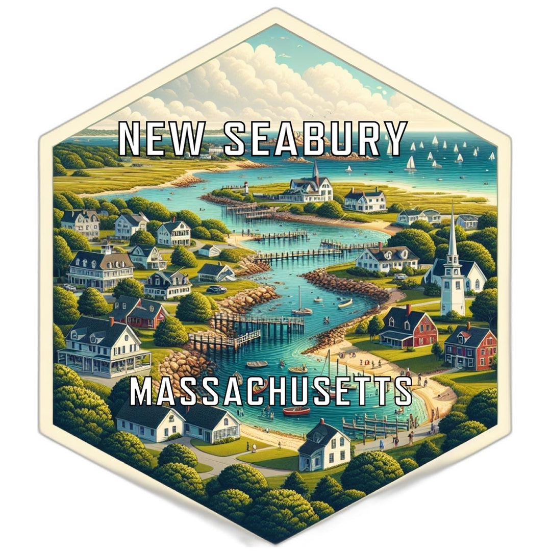 Seabury Massachusetts Travel Destination Souvenir Vinyl Decal Sticker Image 1