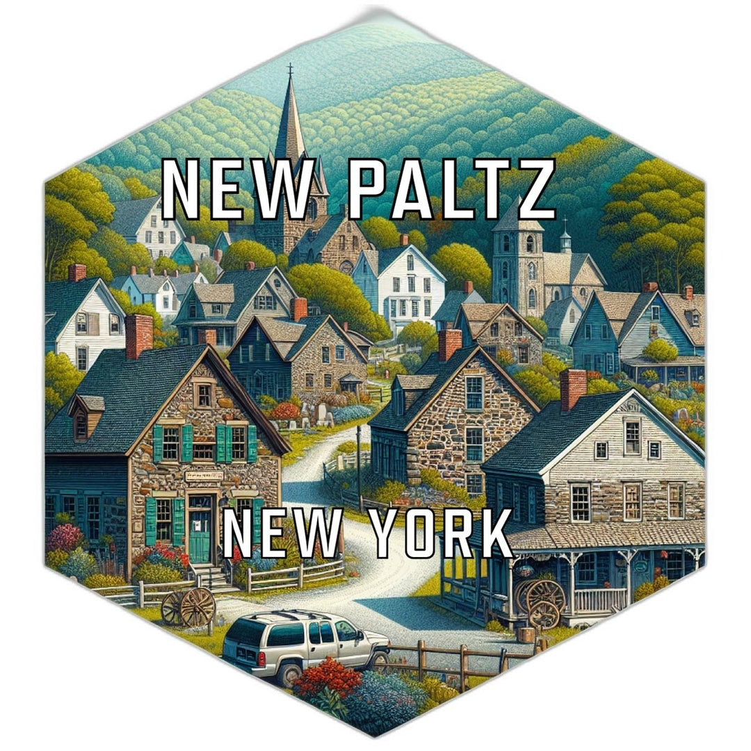 Paltz York Travel Destination Souvenir Vinyl Decal Sticker Image 1