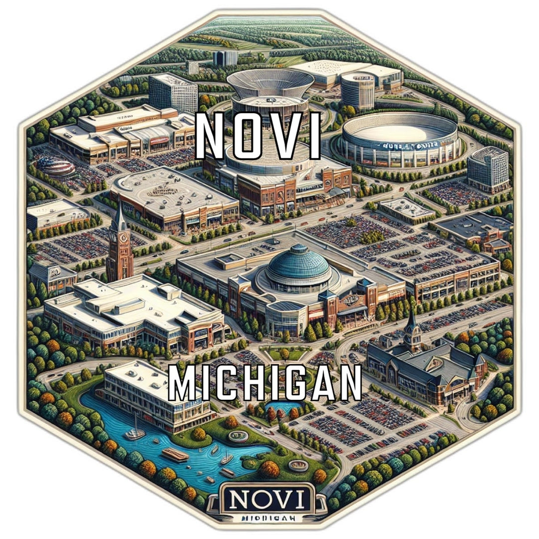 Novi Michigan Travel Destination Souvenir Vinyl Decal Sticker Image 1