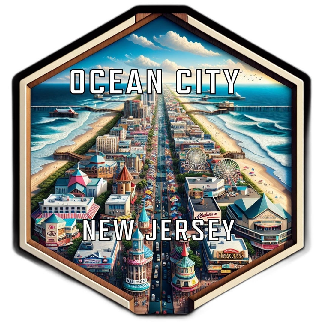 Ocean City Jersey Travel Destination Souvenir Vinyl Decal Sticker Image 1