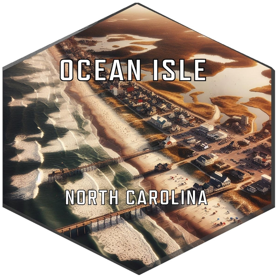 Ocean Isle North Carolina Travel Destination Souvenir Vinyl Decal Sticker Image 1