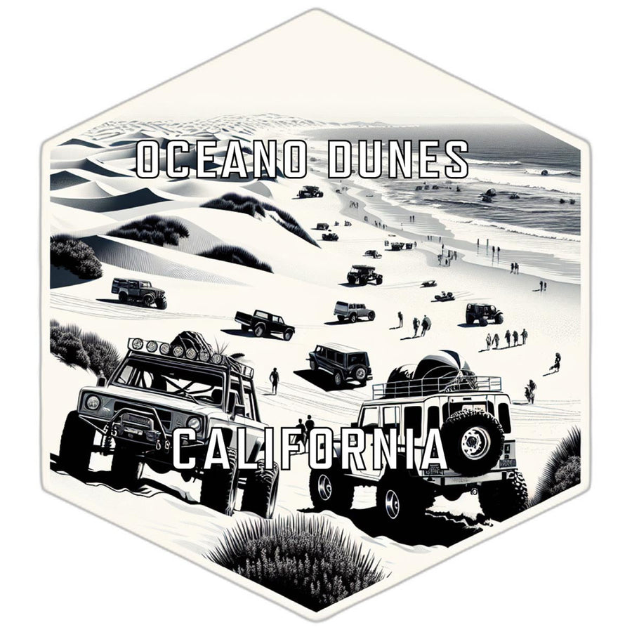 Oceano Dunes California Travel Destination Souvenir Vinyl Decal Sticker Image 1