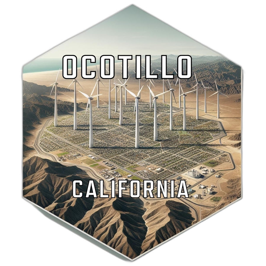 Ocotillo California Travel Destination Souvenir Vinyl Decal Sticker Image 1