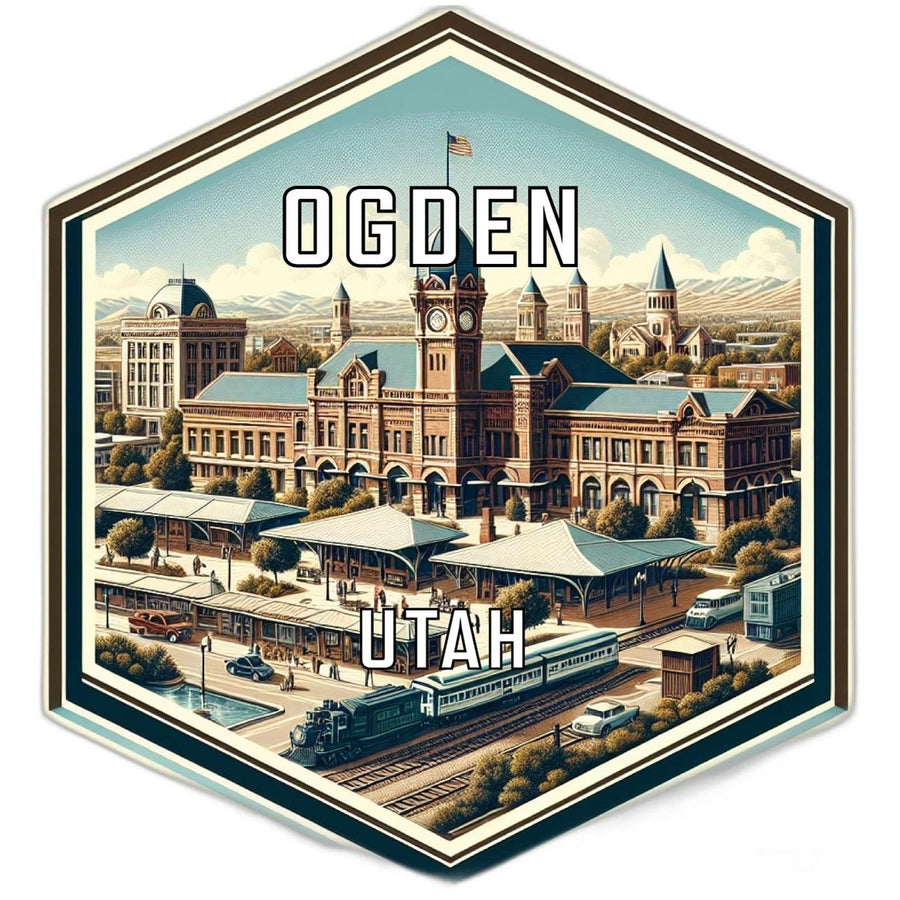 Ogden Utah Travel Destination Souvenir Vinyl Decal Sticker Image 1