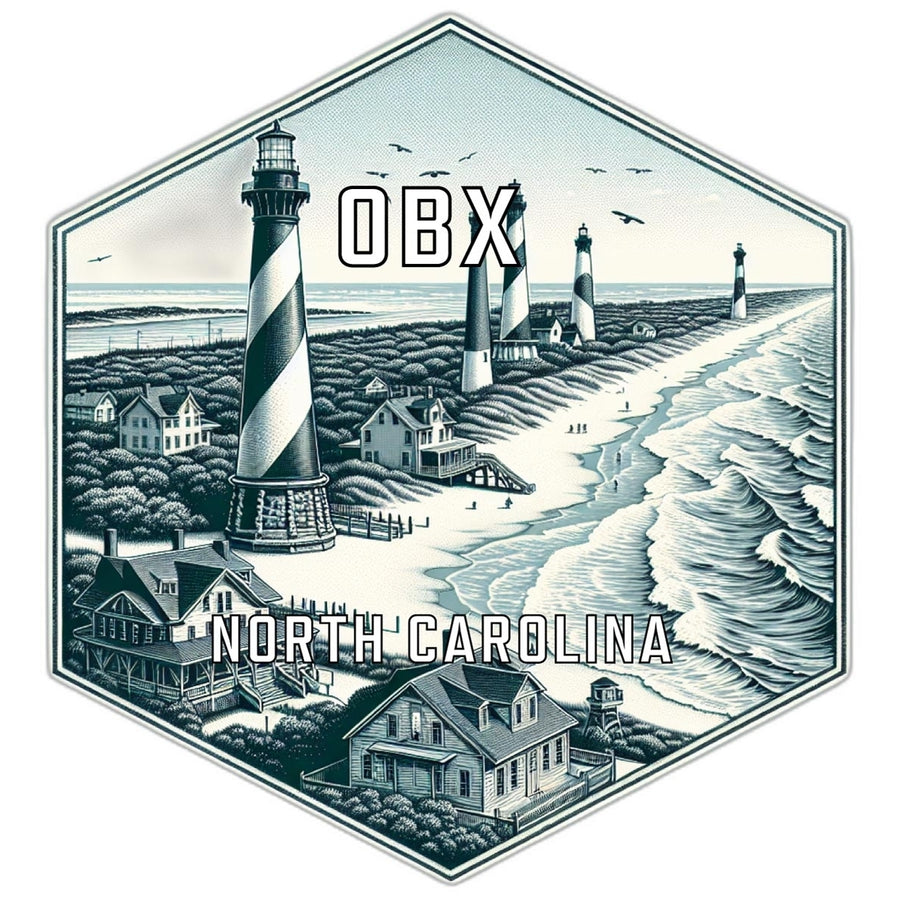 Obx North Carolina Travel Destination Souvenir Vinyl Decal Sticker Image 1