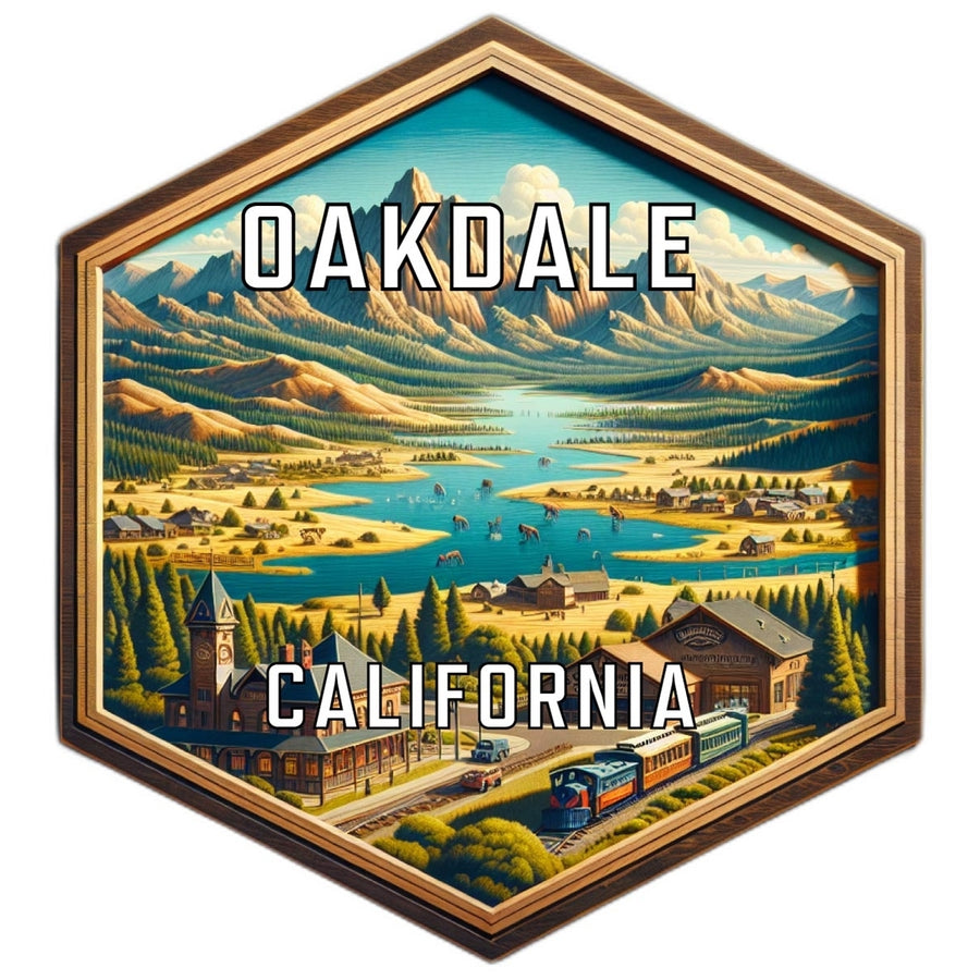 Oakdale California Travel Destination Souvenir Vinyl Decal Sticker Image 1