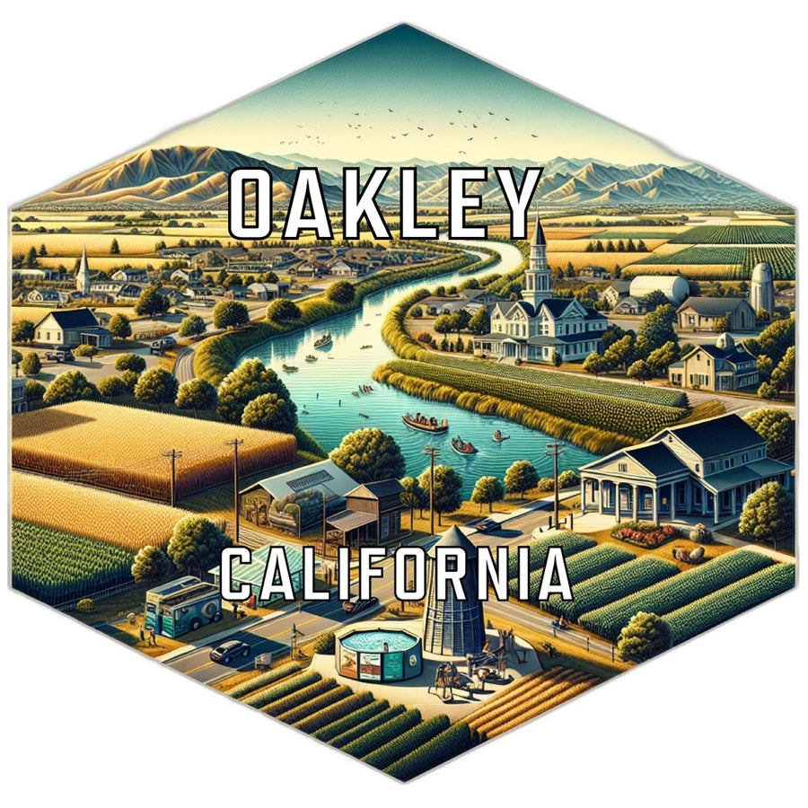 Oakley California Travel Destination Souvenir Vinyl Decal Sticker Image 1