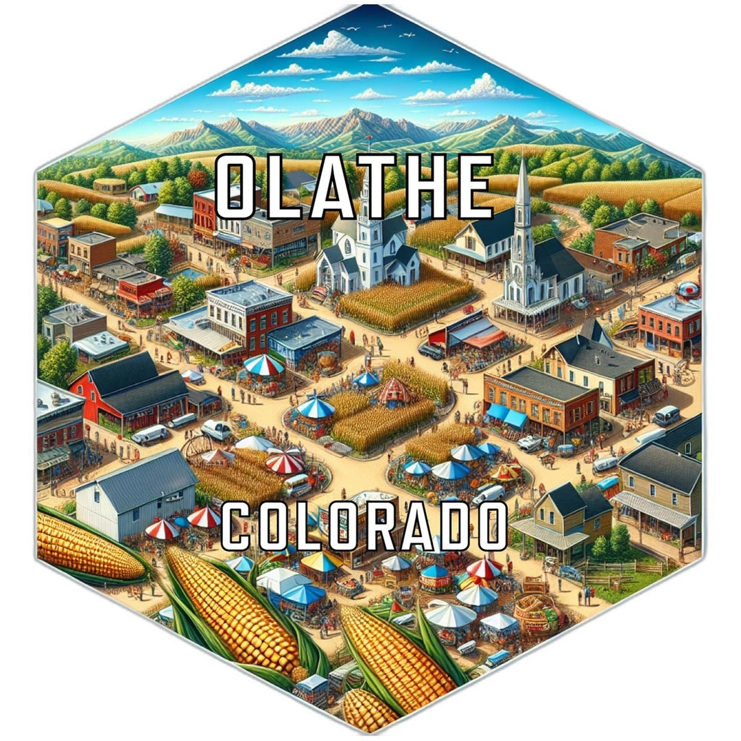 Olathe Colorado Travel Destination Souvenir Vinyl Decal Sticker Image 1