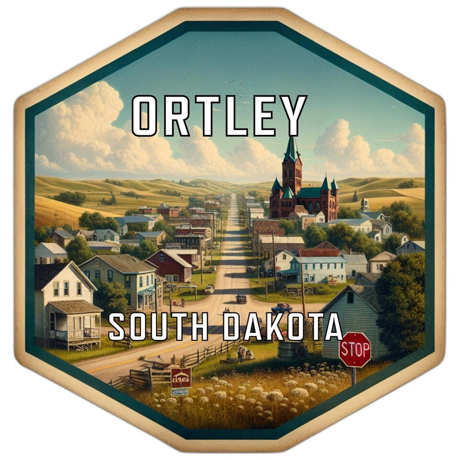 Ortley South Dakota Travel Destination Souvenir Vinyl Decal Sticker Image 1