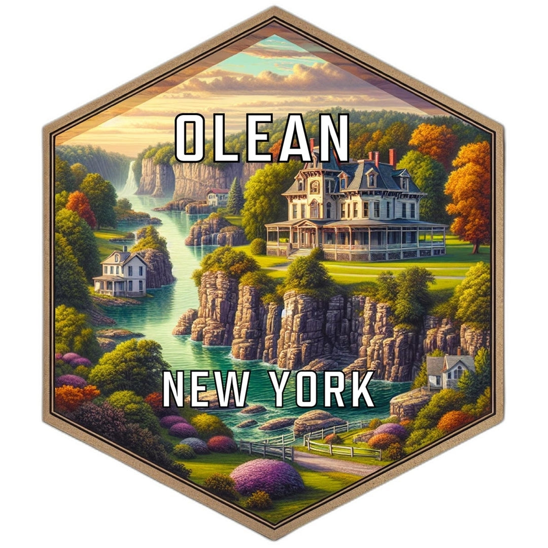 Olean York Travel Destination Souvenir Vinyl Decal Sticker Image 1