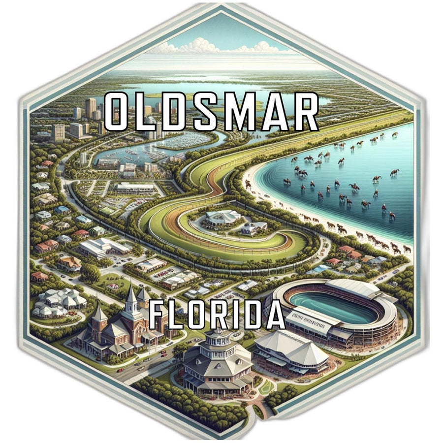 Oldsmar Florida Travel Destination Souvenir Vinyl Decal Sticker Image 1