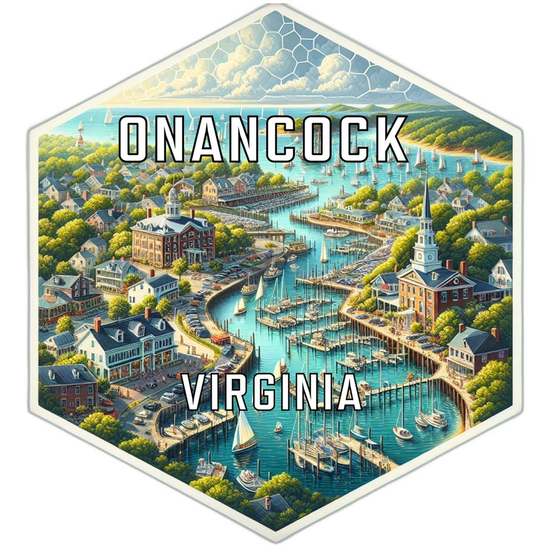 Onancock Virginia Travel Destination Souvenir Vinyl Decal Sticker Image 1